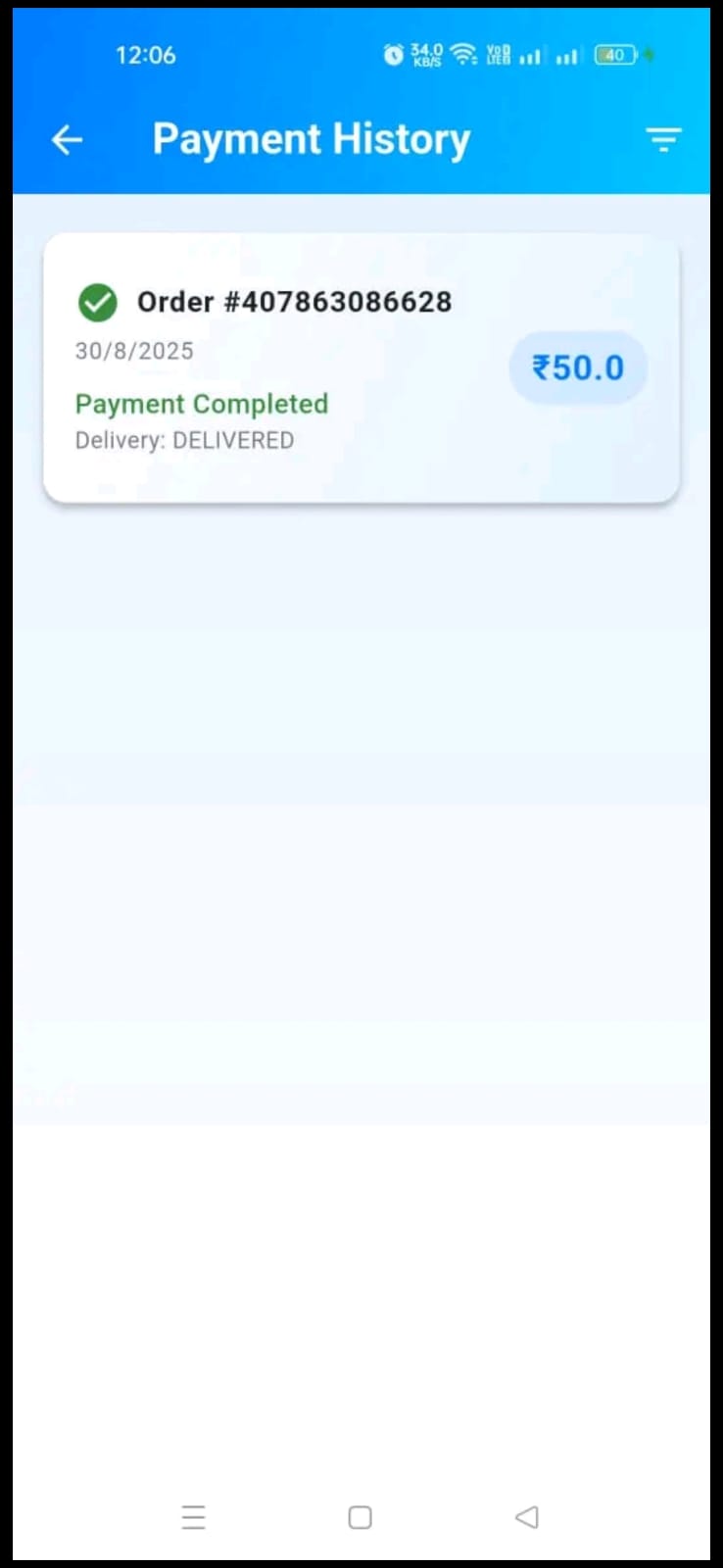 Crystal Drops subscription details screen